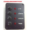 pannello elettrico 4 interruttori carling switch